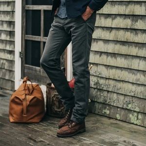 SOLD - The Morse Pant in Charcoal Slub Linen - 38